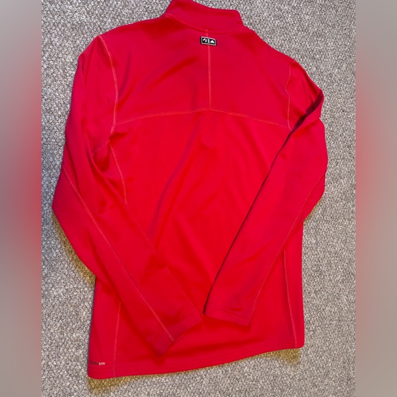 Red Adidas Half-zip fleece pullover - Picture 4 of 4